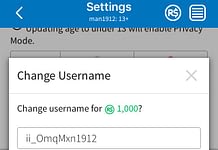 How to change username on roblox
